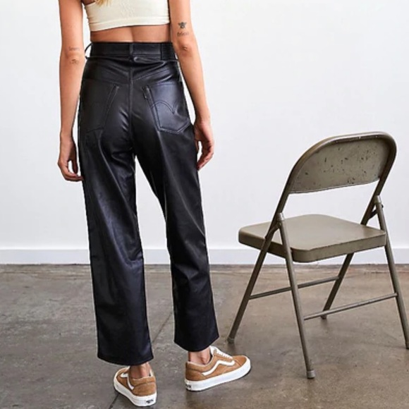 Jumpsuits | Levis Faux Leather Ribcage 